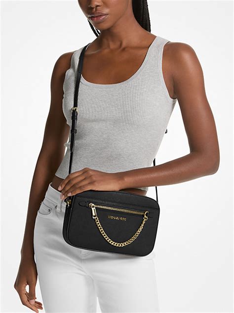 michael kors saffiano wallet crossbody|Michael Kors large saffiano satchel.